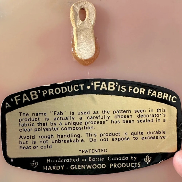 Vintage Hardy Glenwood Floral  Fab Composite Fabware Serving Tray Decor - Picture 5 of 8